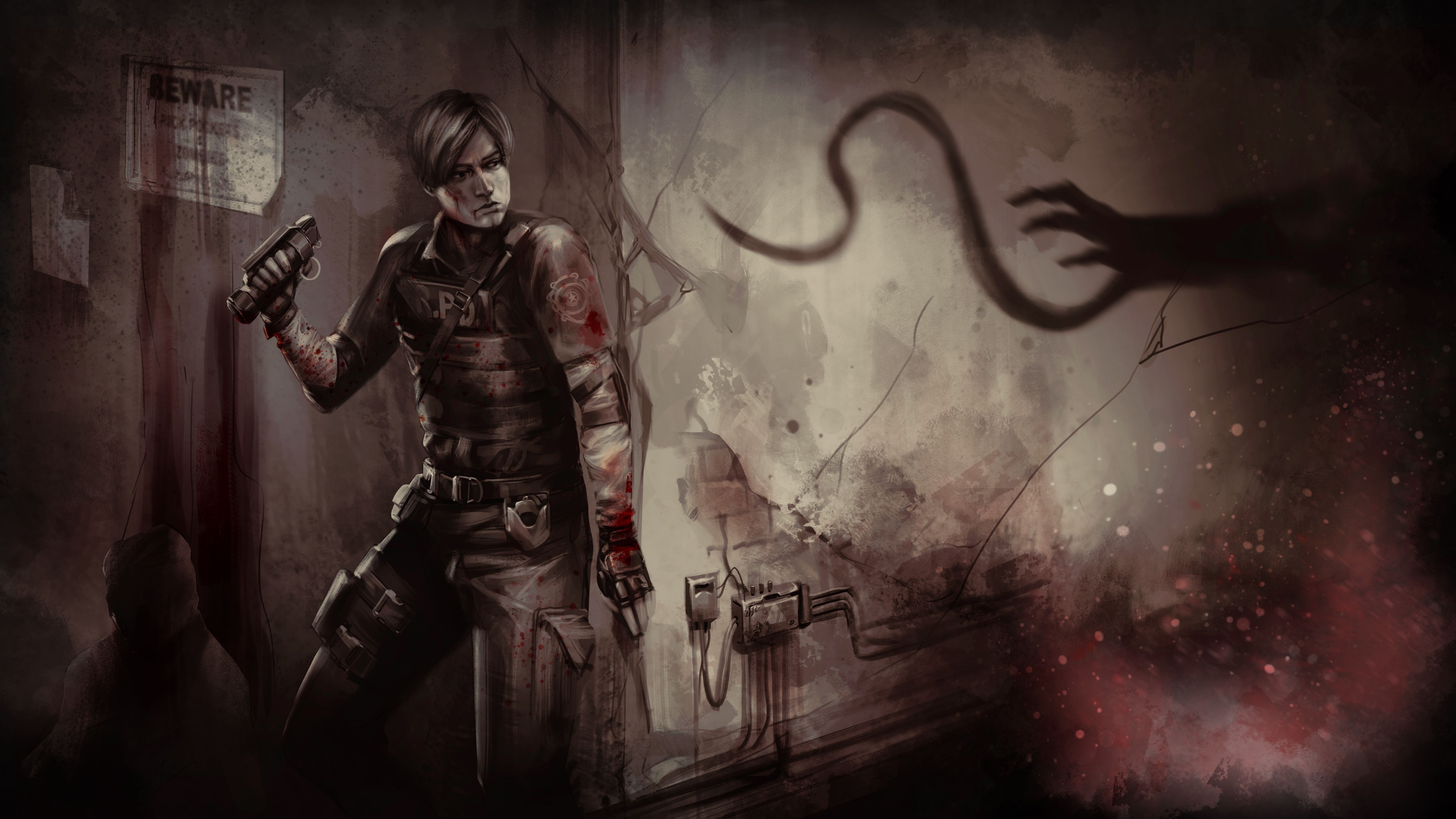 Dead By Daylight Leon S. Kennedy Lore Art 