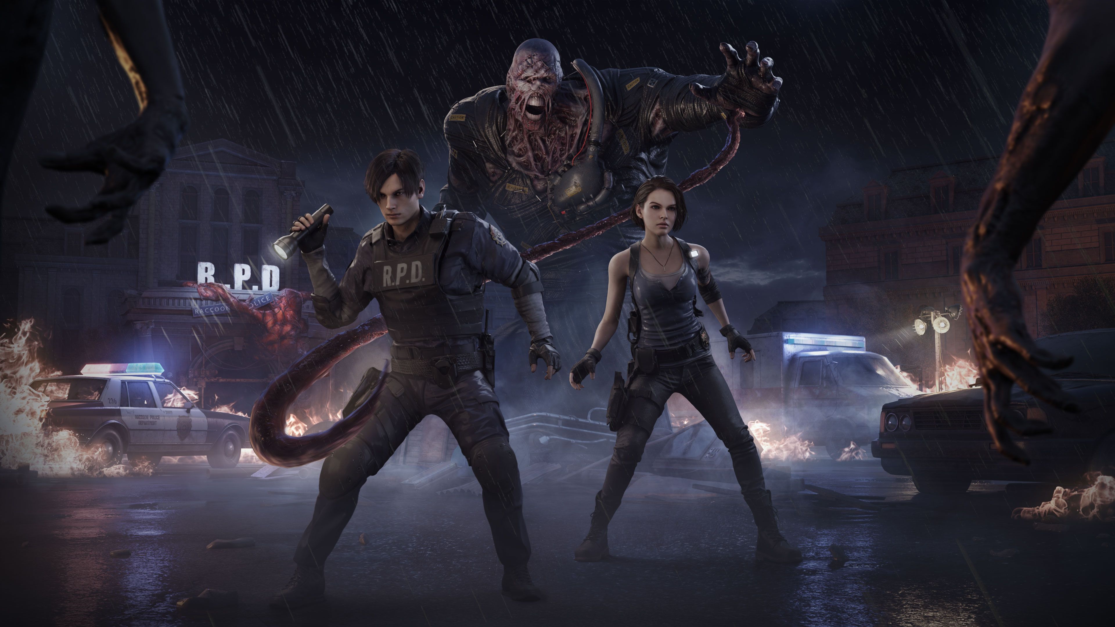 Dead By Daylight Resident Evil Key Art